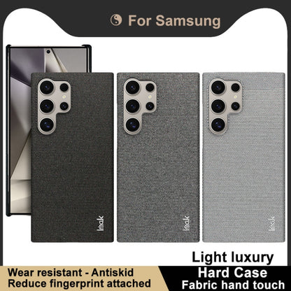 For Samsung Galaxy S24 Ultra 5G imak Ruiyi Series Cloth Texture PU + PC Phone Case(Black) by imak
