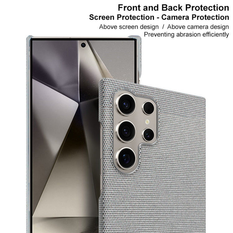 For Samsung Galaxy S24 Ultra 5G imak Ruiyi Series Cloth Texture PU + PC Phone Case(Black) by imak