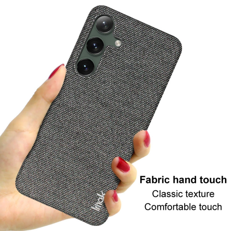 For Samsung Galaxy S24+ 5G imak Ruiyi Series Cloth Texture PU + PC Phone Case(Dark Grey) by imak
