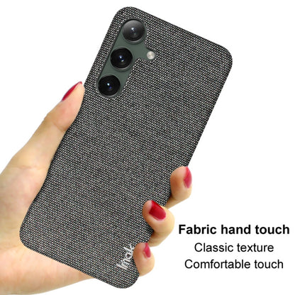 For Samsung Galaxy S24 5G imak Ruiyi Series Cloth Texture PU + PC Phone Case(Dark Grey) by imak