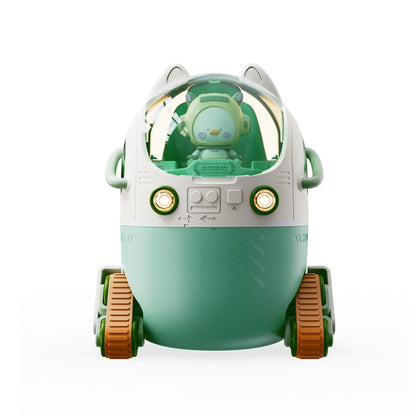 MJ066 220ML Portable Desktop Cute Cartoon Tank Car Air Humidifier with LED Lights, Model:USB(Green) by bashfashion