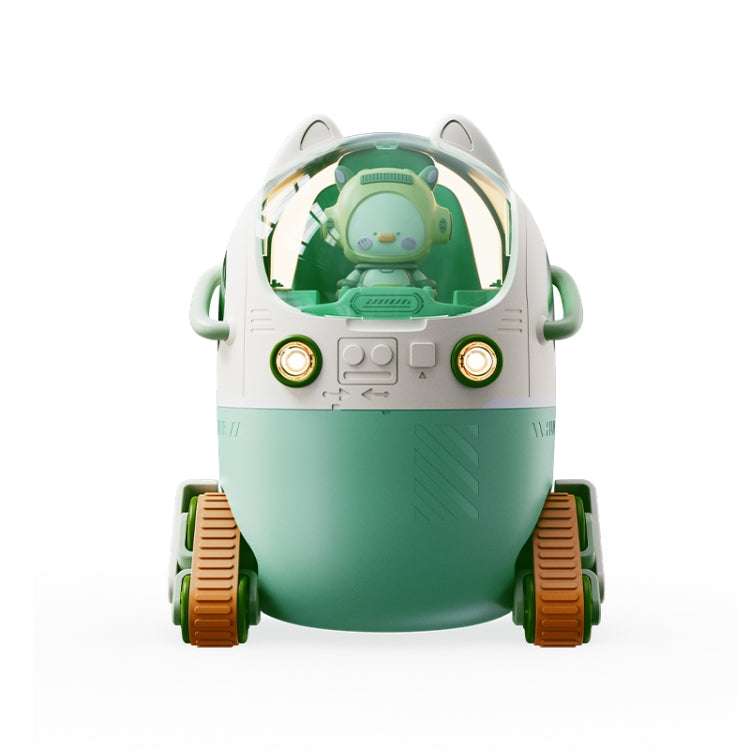 MJ066 220ML Portable Desktop Cute Cartoon Tank Car Air Humidifier with LED Lights, Model:Rechargeable(Green) by bashfashion