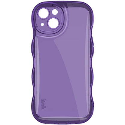 For iPhone 15 IMAK Wave Bubble Soft Shockproof Phone Case(Purple) by imak