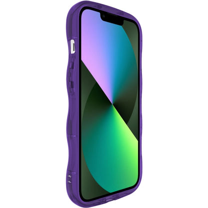 For iPhone 15 IMAK Wave Bubble Soft Shockproof Phone Case(Purple) by imak