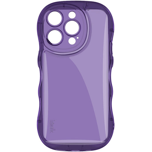 For iPhone 15 Pro IMAK Wave Bubble Soft Shockproof Phone Case(Purple) by imak