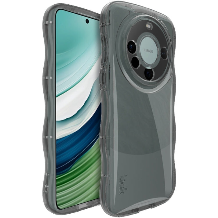 For Huawei Mate 60 IMAK Wave Bubble Soft Shockproof Phone Case(Transparent Black) by imak