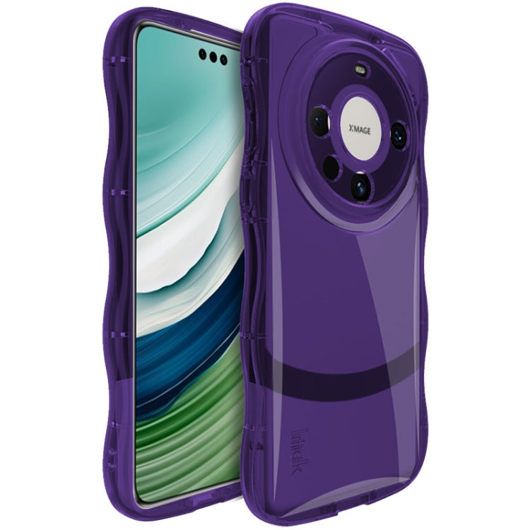 For Huawei Mate 60 Pro / 60 Pro+ IMAK Wave Bubble Soft Shockproof Phone Case(Purple) by imak