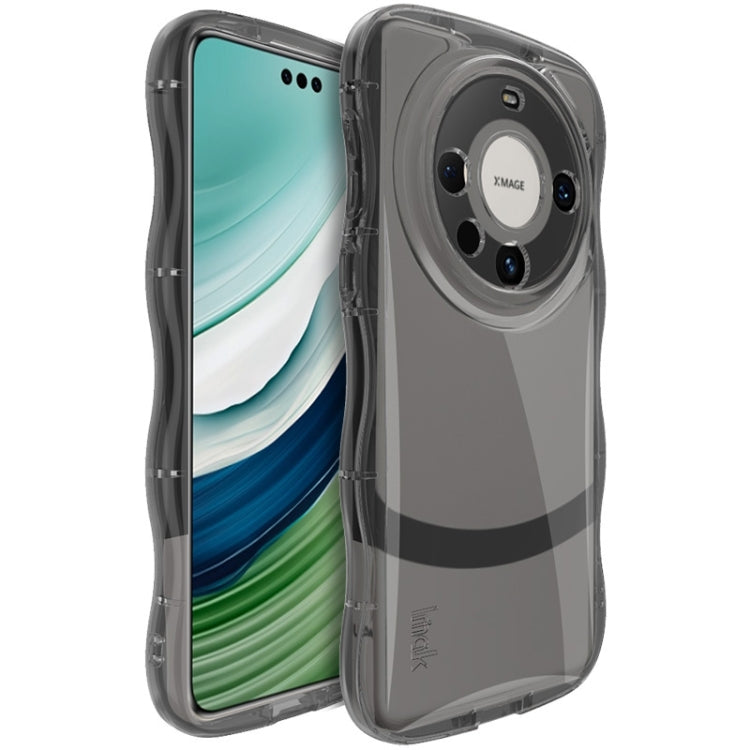 For Huawei Mate 60 Pro / 60 Pro+ IMAK Wave Bubble Soft Shockproof Phone Case(Transparent Black) by imak