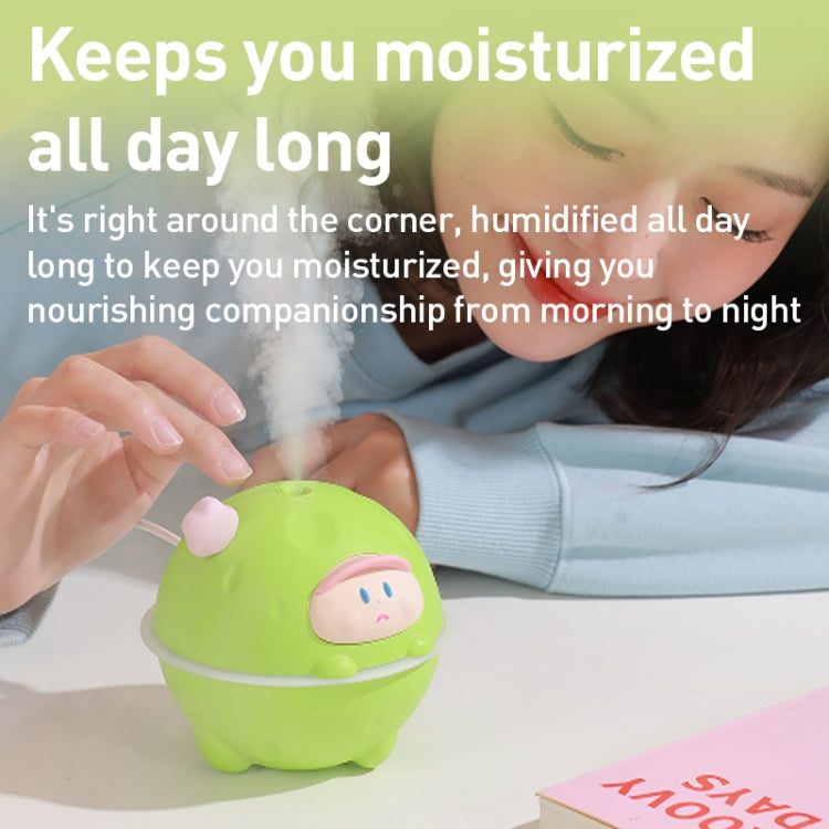 MJ081 USB Mini Desktop Humidifier, Specifications: 160ml(Green) by bashfashion