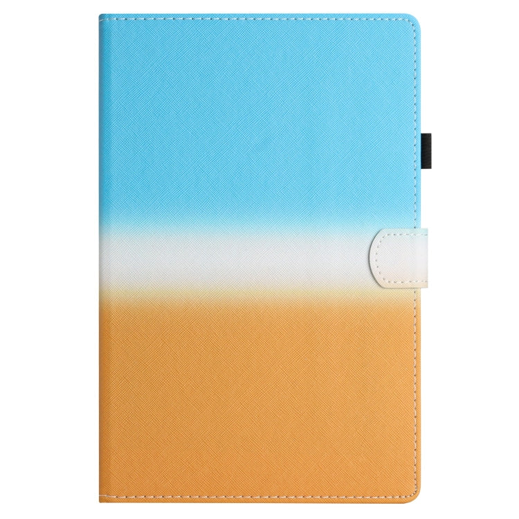 For Samsung Galaxy Tab A11+ / A9+ Stitching Gradient Smart Leather Tablet Case(Blue Orange) by bashfashion