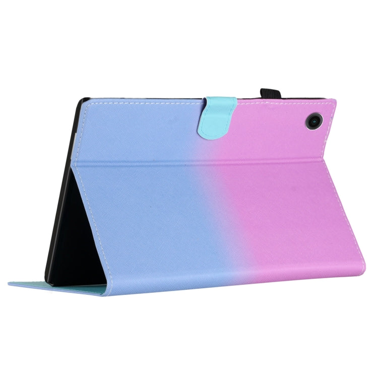 For Samsung Galaxy Tab A11+ / A9+ Stitching Gradient Smart Leather Tablet Case(Purple Blue) by bashfashion