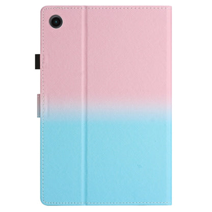 For Samsung Galaxy Tab A11+ / A9+ Stitching Gradient Smart Leather Tablet Case(Pink Blue) by bashfashion