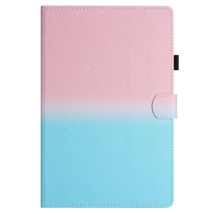 For Samsung Galaxy Tab A11 / A9 Stitching Gradient Smart Leather Tablet Case(Pink Blue) by bashfashion