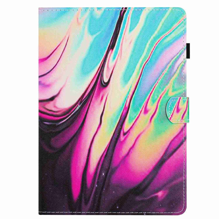 For iPad mini 5 / 4 / 3 / 2 / 1 Marble Pattern Stitching Smart Leather Tablet Case(Rose Blue) by bashfashion