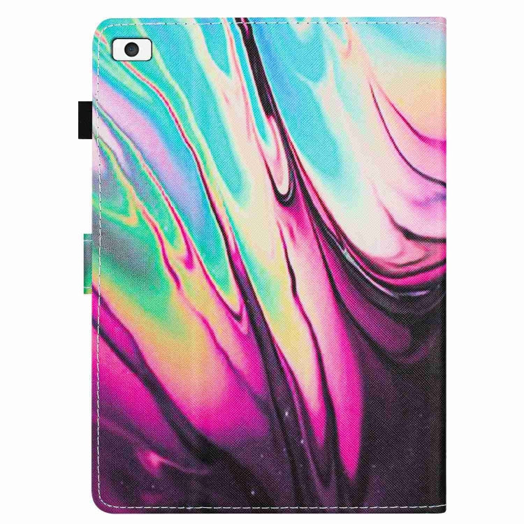 For iPad mini 5 / 4 / 3 / 2 / 1 Marble Pattern Stitching Smart Leather Tablet Case(Rose Blue) by bashfashion