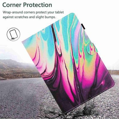For iPad mini 5 / 4 / 3 / 2 / 1 Marble Pattern Stitching Smart Leather Tablet Case(Rose Blue) by bashfashion