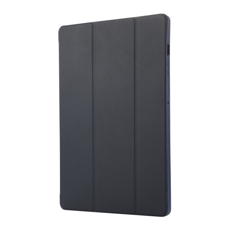 For Samsung Galaxy Tab S9+ / S10+ 3-Fold Pure Color TPU Leather Tablet Case with Pen Slot(Dark Blue) by bashfashion