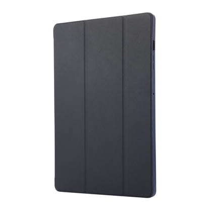 For Samsung Galaxy Tab S9+ / S10+ 3-Fold Pure Color TPU Leather Tablet Case with Pen Slot(Dark Blue) by bashfashion
