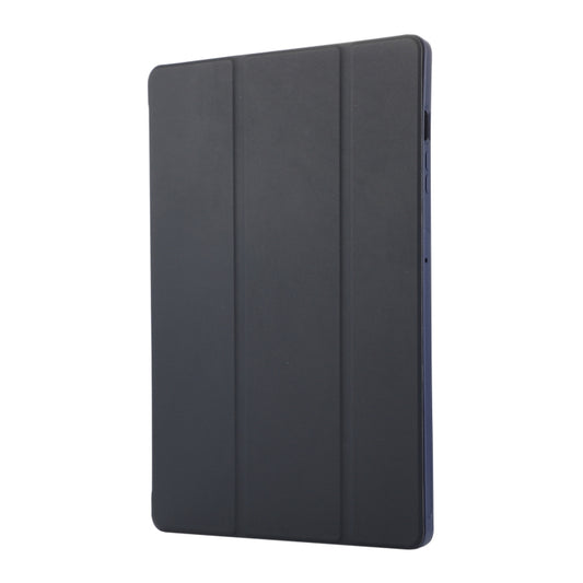 For Samsung Galaxy Tab S9+ / S10+ 3-Fold Pure Color TPU Leather Tablet Case with Pen Slot(Dark Blue) by bashfashion