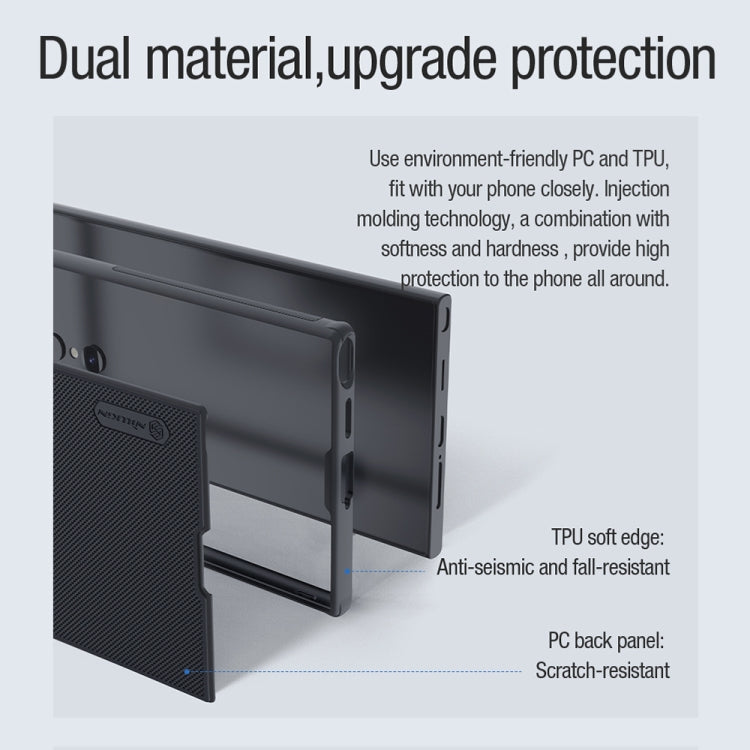 For Samsung Galaxy S24 Ultra 5G NILLKIN Frosted Shield Pro Magnetic Magsafe Phone Case(Black) by NILLKIN