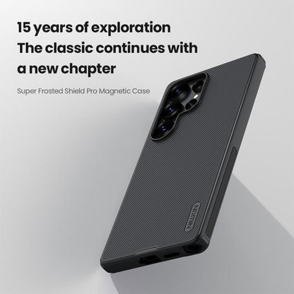 For Samsung Galaxy S25 Ultra 5G NILLKIN Frosted Shield Pro Magnetic Magsafe Phone Case(Black) by NILLKIN