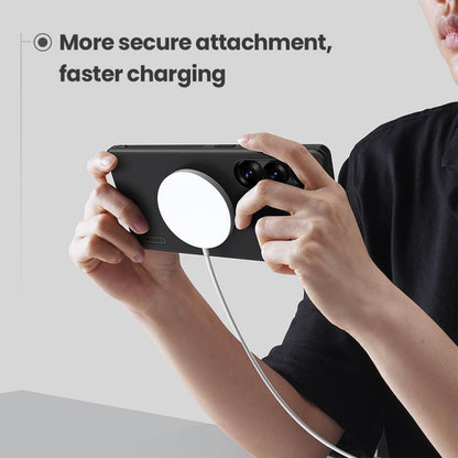 For Samsung Galaxy S25 Ultra 5G NILLKIN Frosted Shield Pro Magnetic Magsafe Phone Case(Black) by NILLKIN