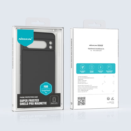 For Google Pixel 8 Pro NILLKIN Frosted Shield Pro Magnetic Magsafe Phone Case(Black) by NILLKIN