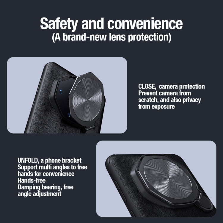 For Huawei Mate 60 RS Ultimate NILLKIN CamShield Prop Series PC + TPU Phone Case(Black) by NILLKIN