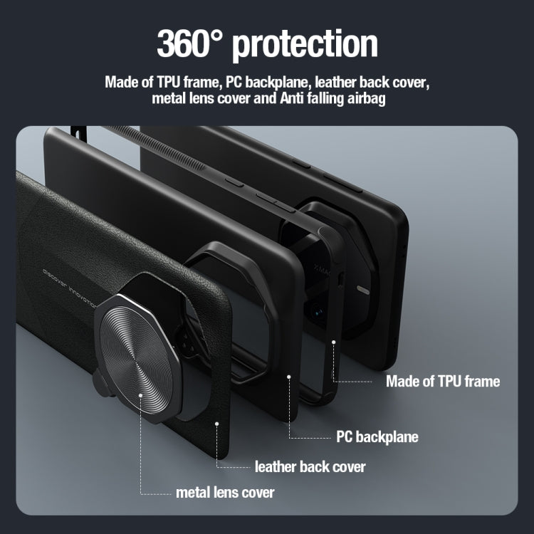 For Huawei Mate 60 RS Ultimate NILLKIN CamShield Prop Series PC + TPU Phone Case(Black) by NILLKIN