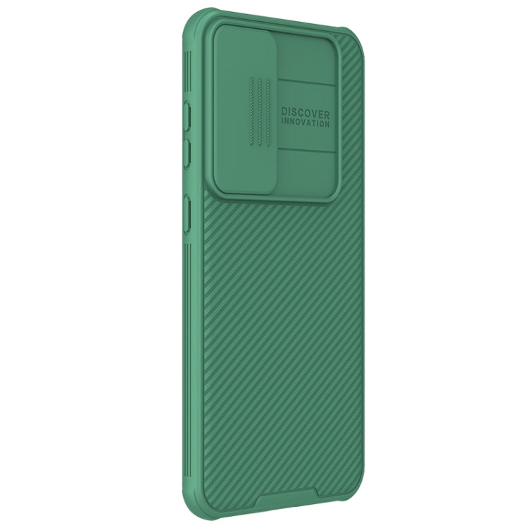 For Samsung Galaxy S24+ 5G NILLKIN Black Mirror Pro Series Camshield PC Phone Case(Green) by NILLKIN