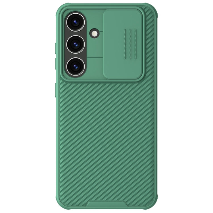 For Samsung Galaxy S24 5G NILLKIN Black Mirror Pro Series Camshield PC Phone Case(Green) by NILLKIN