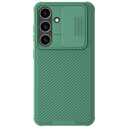 For Samsung Galaxy S24 5G NILLKIN Black Mirror Pro Series Camshield PC Phone Case(Green) by NILLKIN