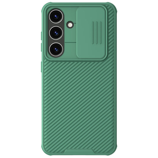 For Samsung Galaxy S24 5G NILLKIN Black Mirror Pro Series Camshield PC Phone Case(Green) by NILLKIN