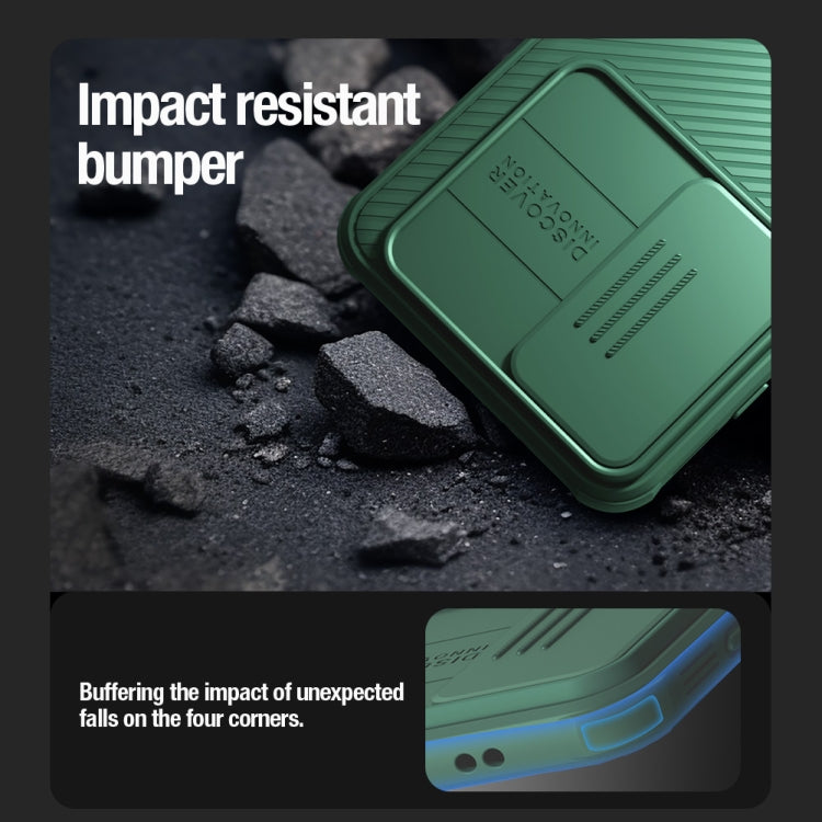 For Samsung Galaxy S24 5G NILLKIN Black Mirror Pro Series Camshield PC Phone Case(Green) by NILLKIN