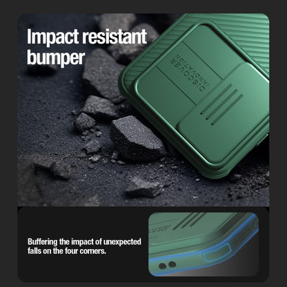 For Samsung Galaxy S24 5G NILLKIN Black Mirror Pro Series Camshield PC Phone Case(Green) by NILLKIN