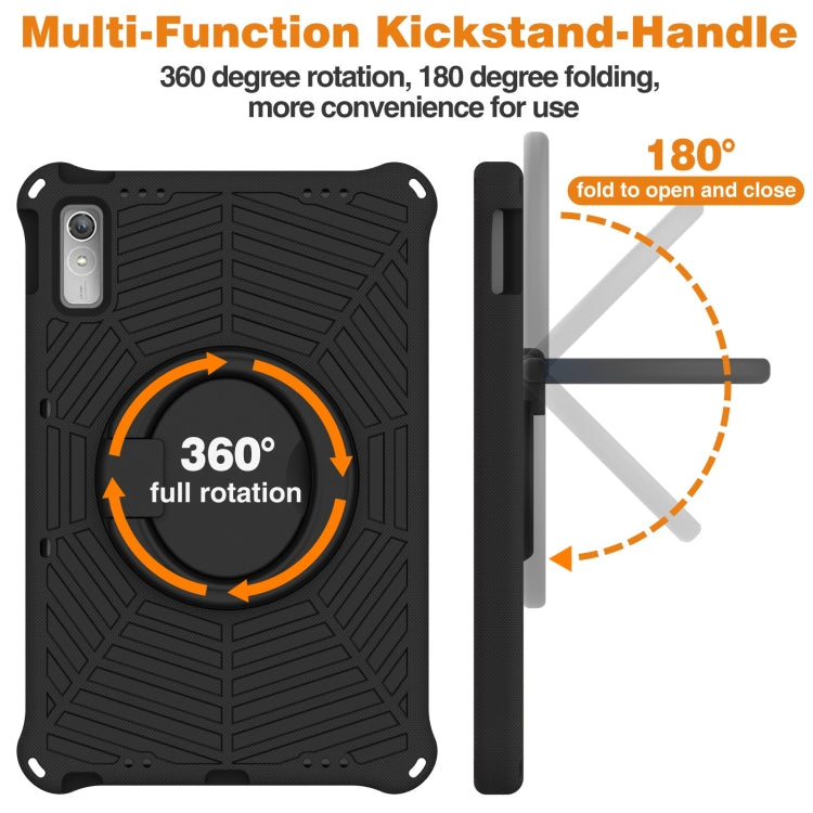 For Lenovo Tab P11 Gen2/P11 Pro/Pad Pro Spider King Silicone Protective Tablet Case(Black) by bashfashion