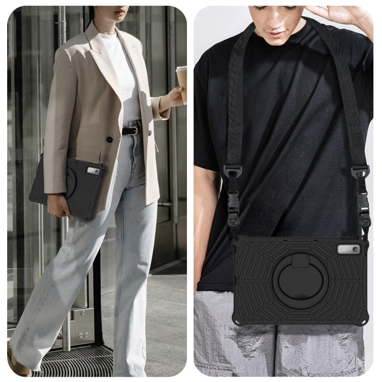 For Lenovo Tab P11 Gen2/P11 Pro/Pad Pro Spider King Silicone Protective Tablet Case(Black) by bashfashion