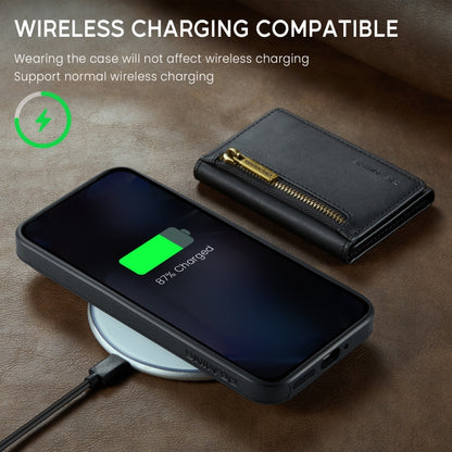 For Google Pixel 9 Pro XL DG.MING M5 Series Zip RFID Multi Card Detachable Leather Phone Case(Black) by DG.MING