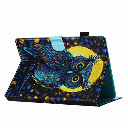 For 8 inch Painted Pattern Stitching Leather Tablet Case(Moonlight Eagle) by bashfashion