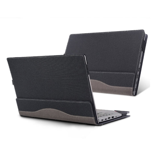 For Lenovo ThinkPad E15 Gen 4 Laptop Leather Shockproof Protective Case(Black) by bashfashion