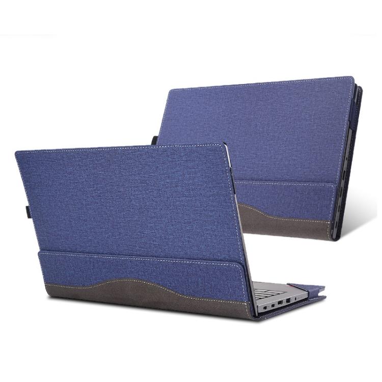For Lenovo ThinkBook 16 G7 IML ARP / 16 G8 IRL Laptop Leather Shockproof Protective Case(Dark Blue) by bashfashion