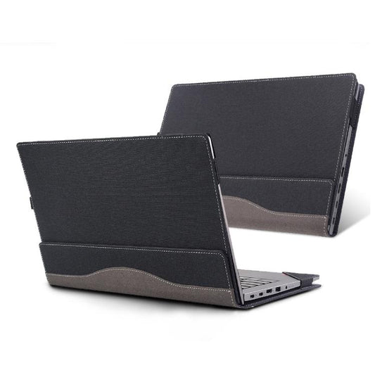 For Lenovo IdeaPad Slim 5 / Slim 5i Gen 8 Laptop Leather Shockproof Protective Case(Black) by bashfashion