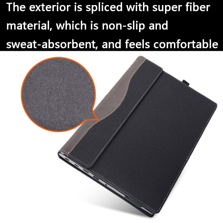 For Lenovo V15 Gen 4 Laptop Leather Shockproof Protective Case(Black) by bashfashion