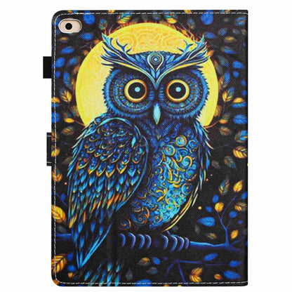 For iPad 9.7 2018 / 2017 Painted Pattern Stitching Smart Leather Tablet Case(Moonlight Eagle) by bashfashion