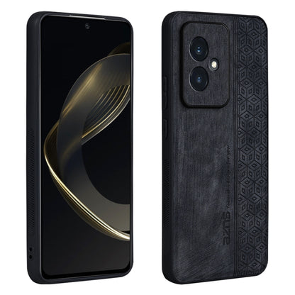 For Honor 100 AZNS 3D Embossed Skin Feel Phone Case(Black) by AZNS