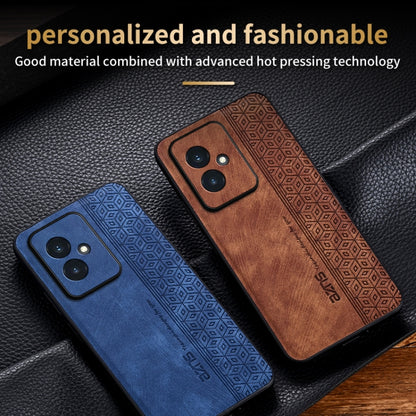 For Honor 100 AZNS 3D Embossed Skin Feel Phone Case(Brown) by AZNS
