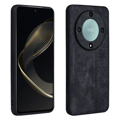 For Honor X9b AZNS 3D Embossed Skin Feel Phone Case(Black) by AZNS