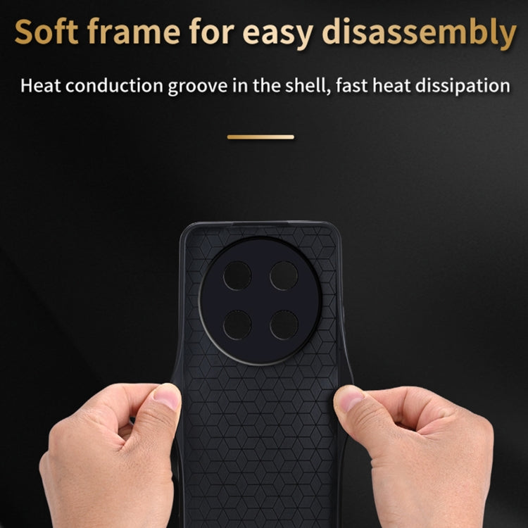 For Honor X9b AZNS 3D Embossed Skin Feel Phone Case(Purple) by AZNS