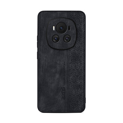 For Honor Magic6 AZNS 3D Embossed Skin Feel Phone Case(Black) by AZNS