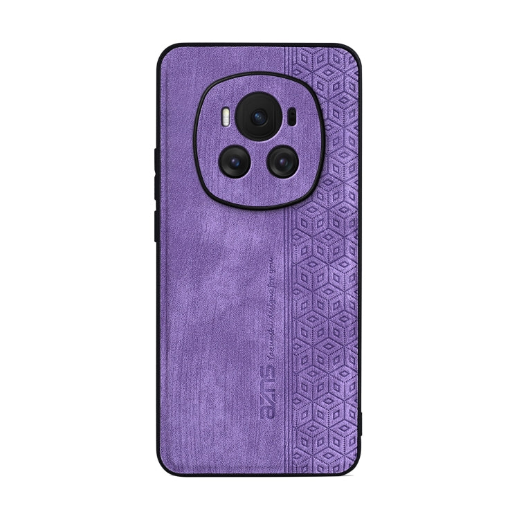 For Honor Magic6 AZNS 3D Embossed Skin Feel Phone Case(Purple) by AZNS